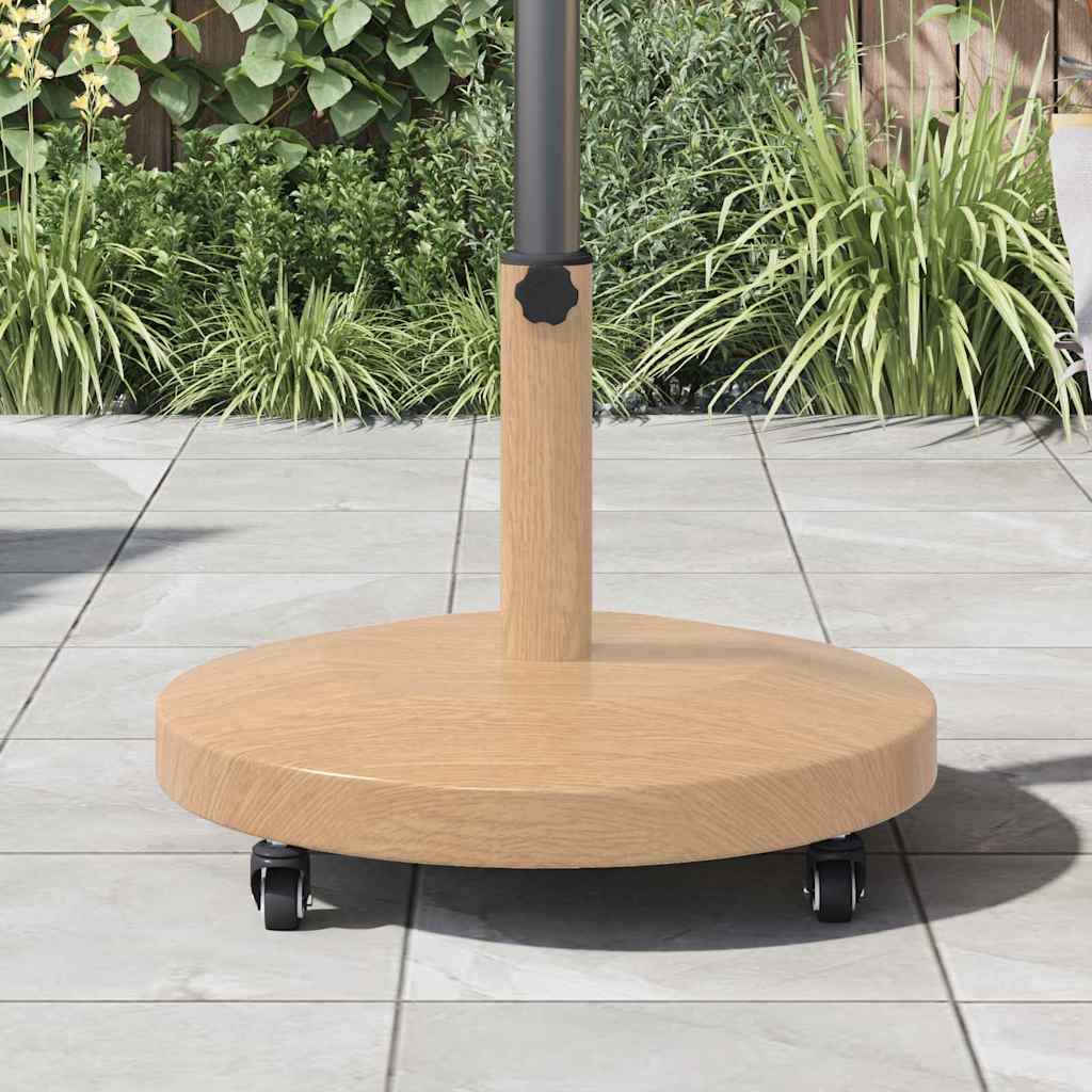 vidaXL Podstawa do parasola Jasne drewno 48 x 48 x 32 cm