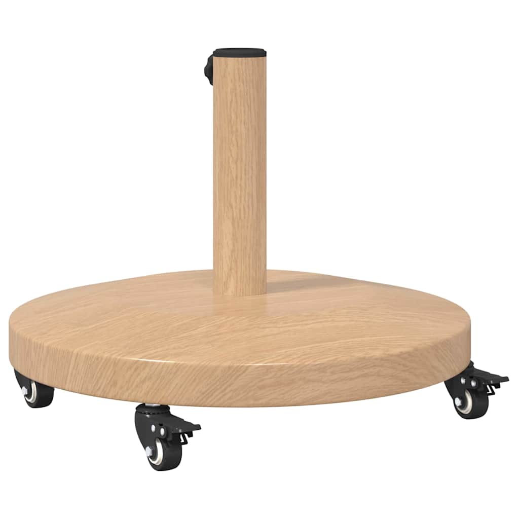 vidaXL Podstawa do parasola Jasne drewno 48 x 48 x 32 cm