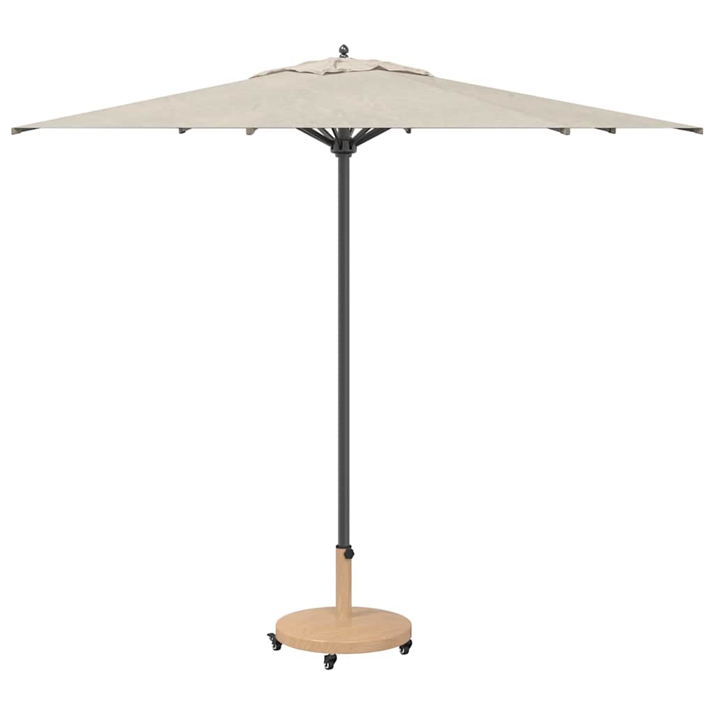 vidaXL Podstawa do parasola Jasne drewno 48 x 48 x 32 cm