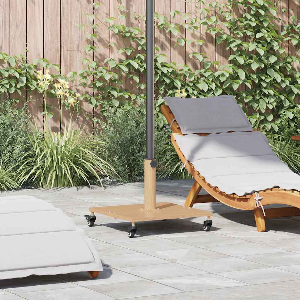 vidaXL Podstawa do parasola Jasne drewno 45 x 45 x 31,5 cm