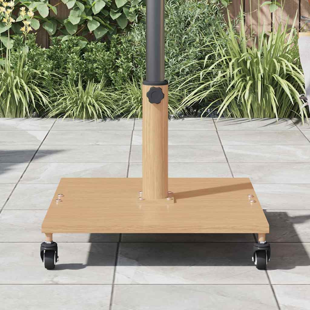vidaXL Podstawa do parasola Jasne drewno 45 x 45 x 31,5 cm