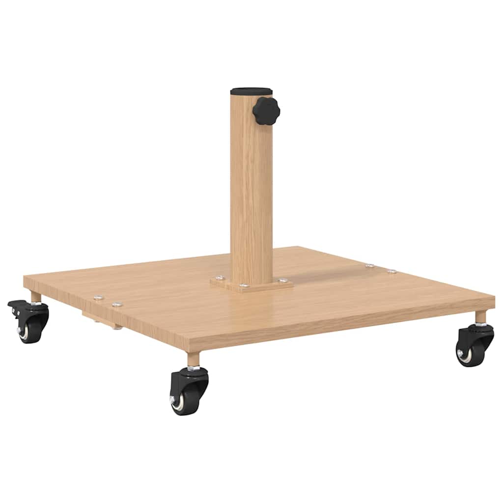 vidaXL Podstawa do parasola Jasne drewno 45 x 45 x 31,5 cm