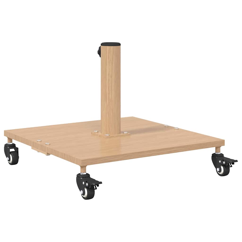 vidaXL Podstawa do parasola Jasne drewno 45 x 45 x 31,5 cm