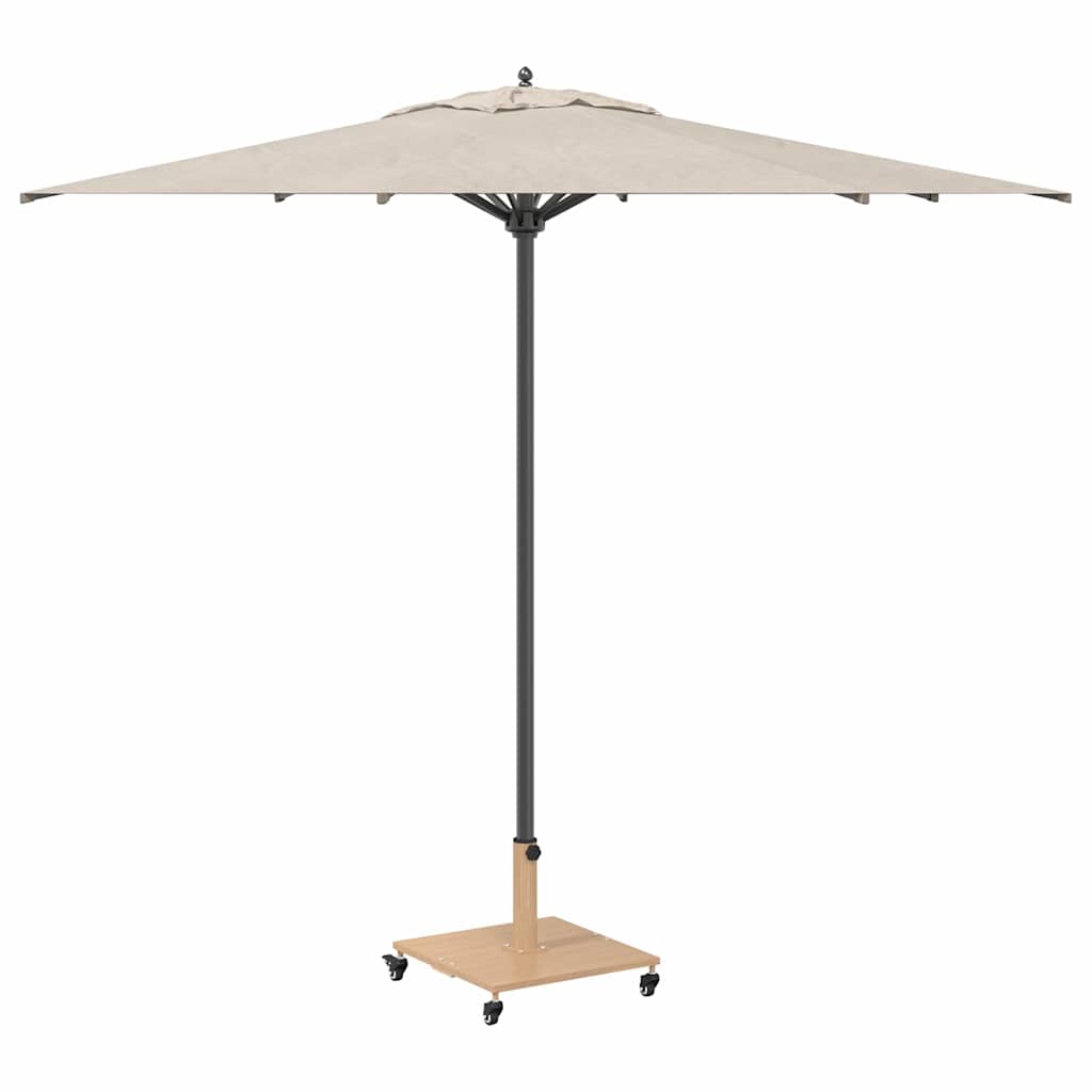vidaXL Podstawa do parasola Jasne drewno 45 x 45 x 31,5 cm