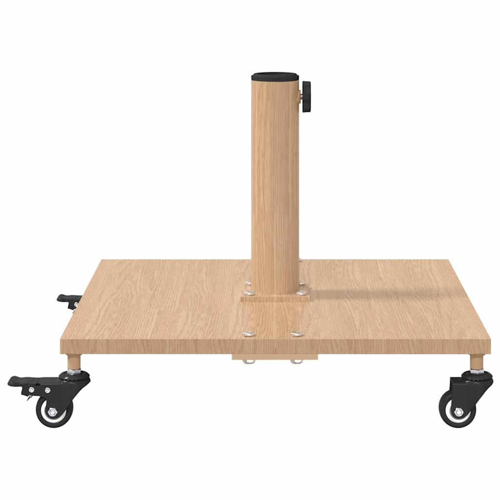 vidaXL Podstawa do parasola Jasne drewno 45 x 45 x 31,5 cm
