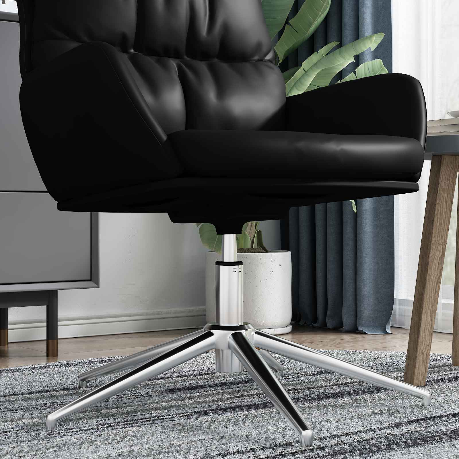 vidaXL Cylinder gazowy do krzesła biurowego chrom 261-351 mm Żelazo