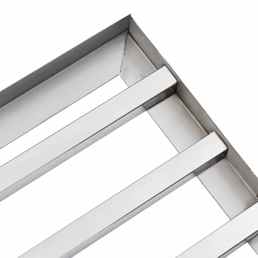 vidaXL Rake leveling do ogrodu Srebrny 75 x 25 x 6 cm Stal nierdzewna