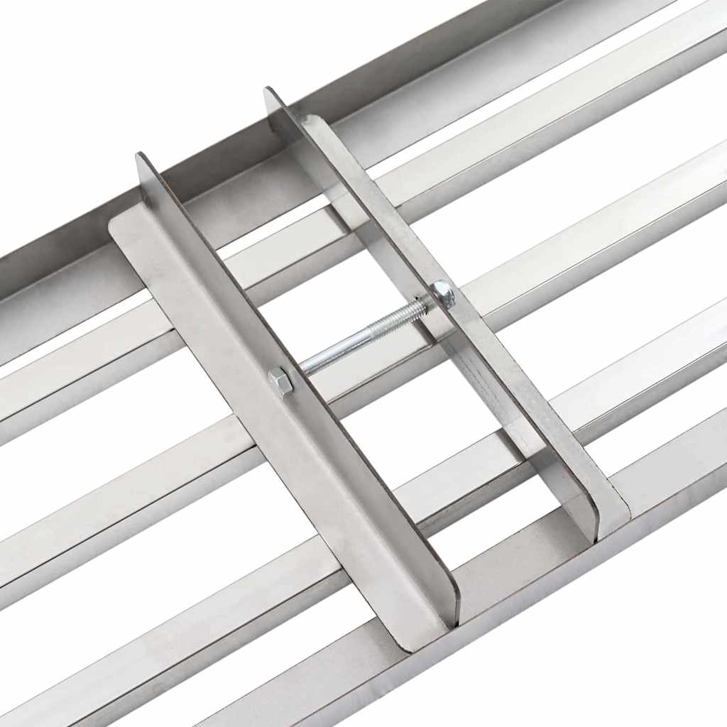 vidaXL Rake leveling do ogrodu Srebrny 75 x 25 x 6 cm Stal nierdzewna
