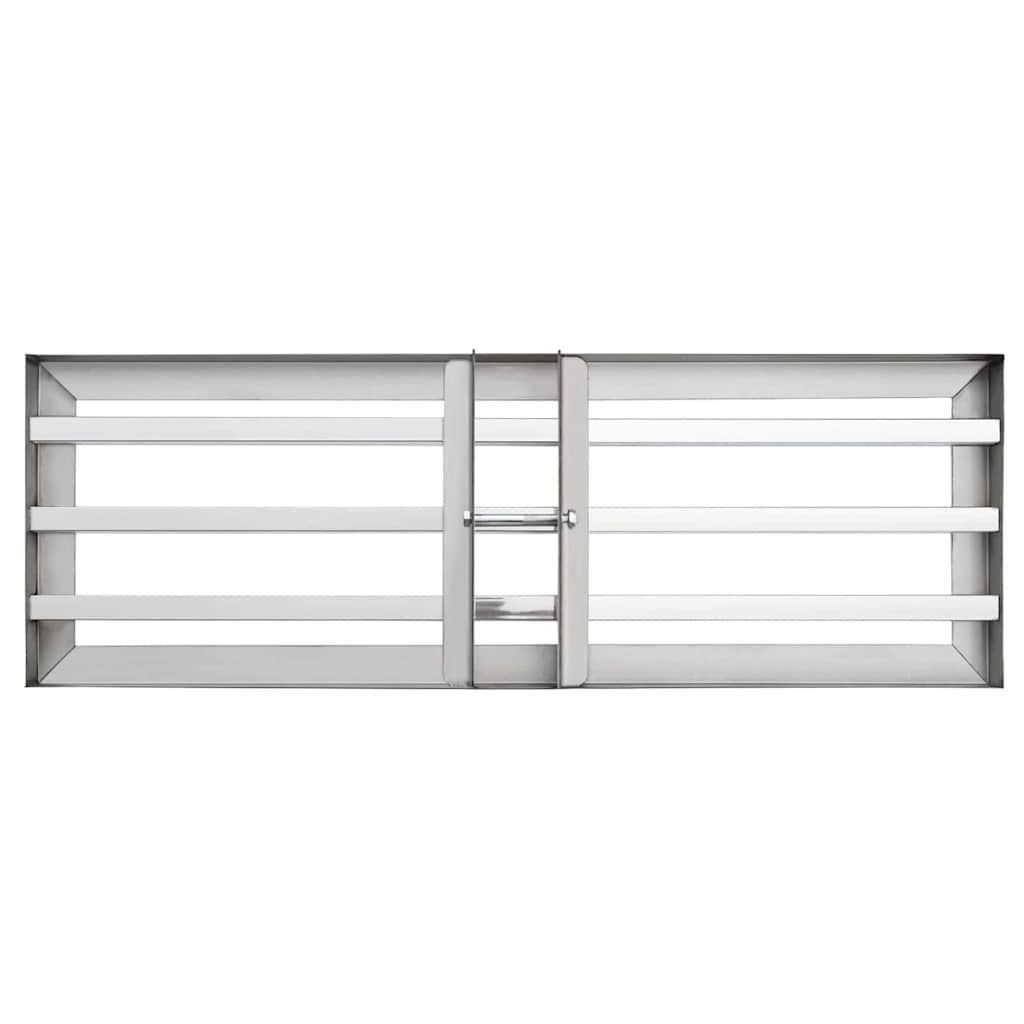 vidaXL Rake leveling do ogrodu Srebrny 75 x 25 x 6 cm Stal nierdzewna