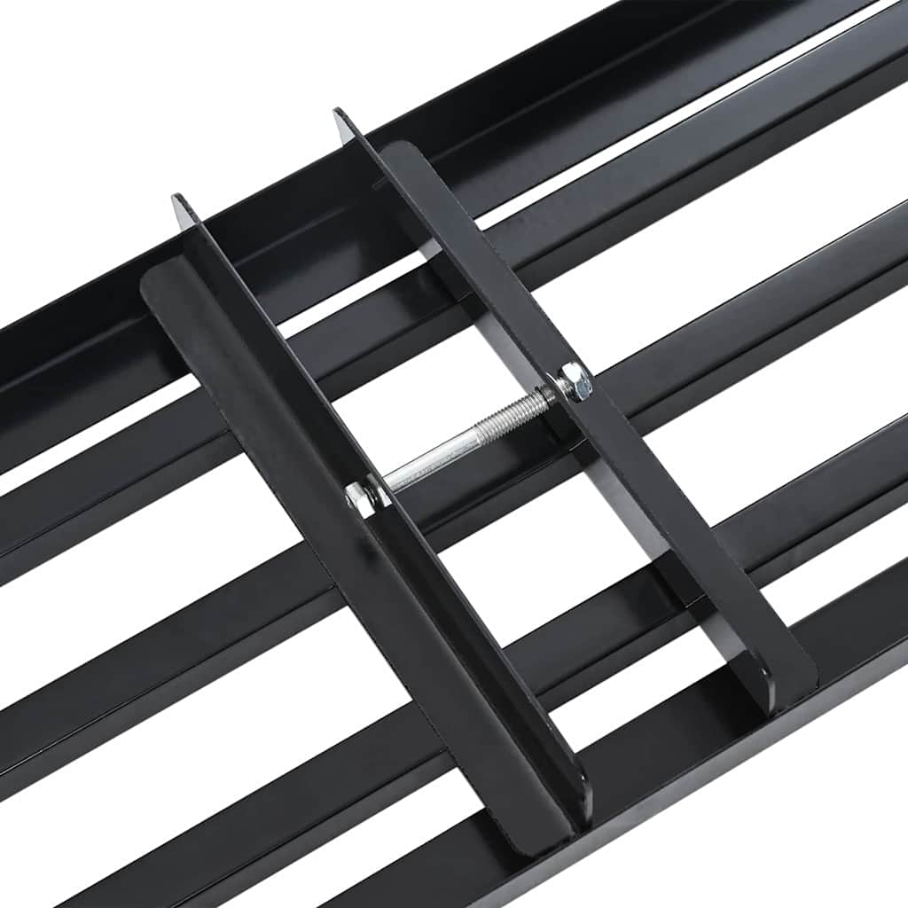 vidaXL Rake leveling do ogrodu Czarny Stal malowana proszkowo