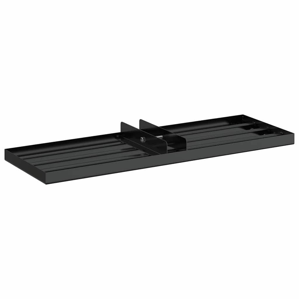 vidaXL Rake leveling do ogrodu Czarny Stal malowana proszkowo