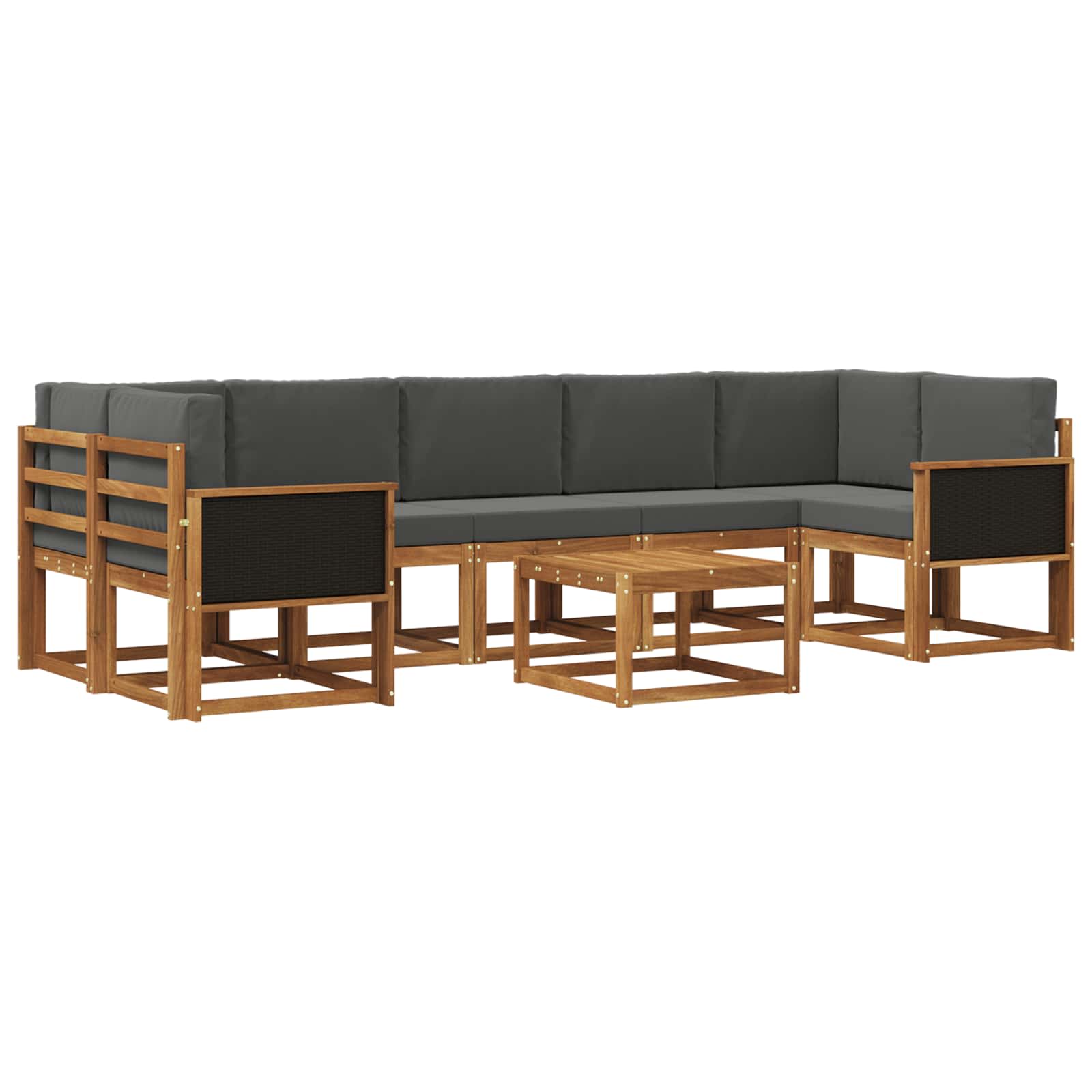 vidaXL Zestaw sof na zewnątrz z poduszką 6 pcs