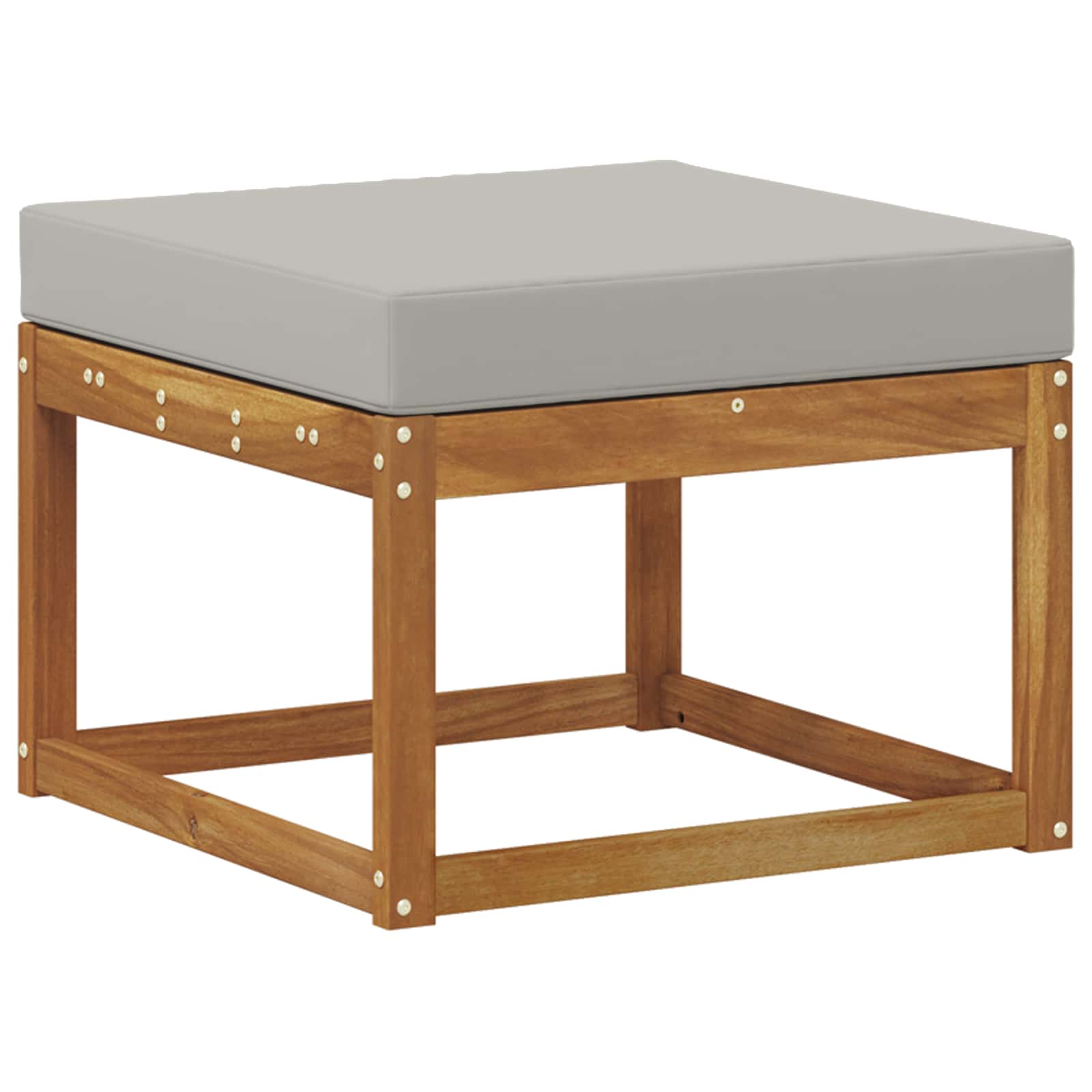 vidaXL Zestaw sof na zewnątrz 6 pcs Naturalny i jasnoszary Poliester