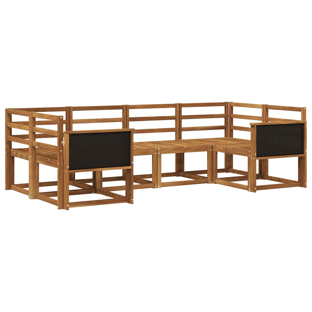 vidaXL Zestaw sof na zewnątrz 6 szt. naturalny Lite Drewno Akacji