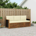 vidaXL Zestawy sof z poduszką 3 pcs Lite Drewno Akacji