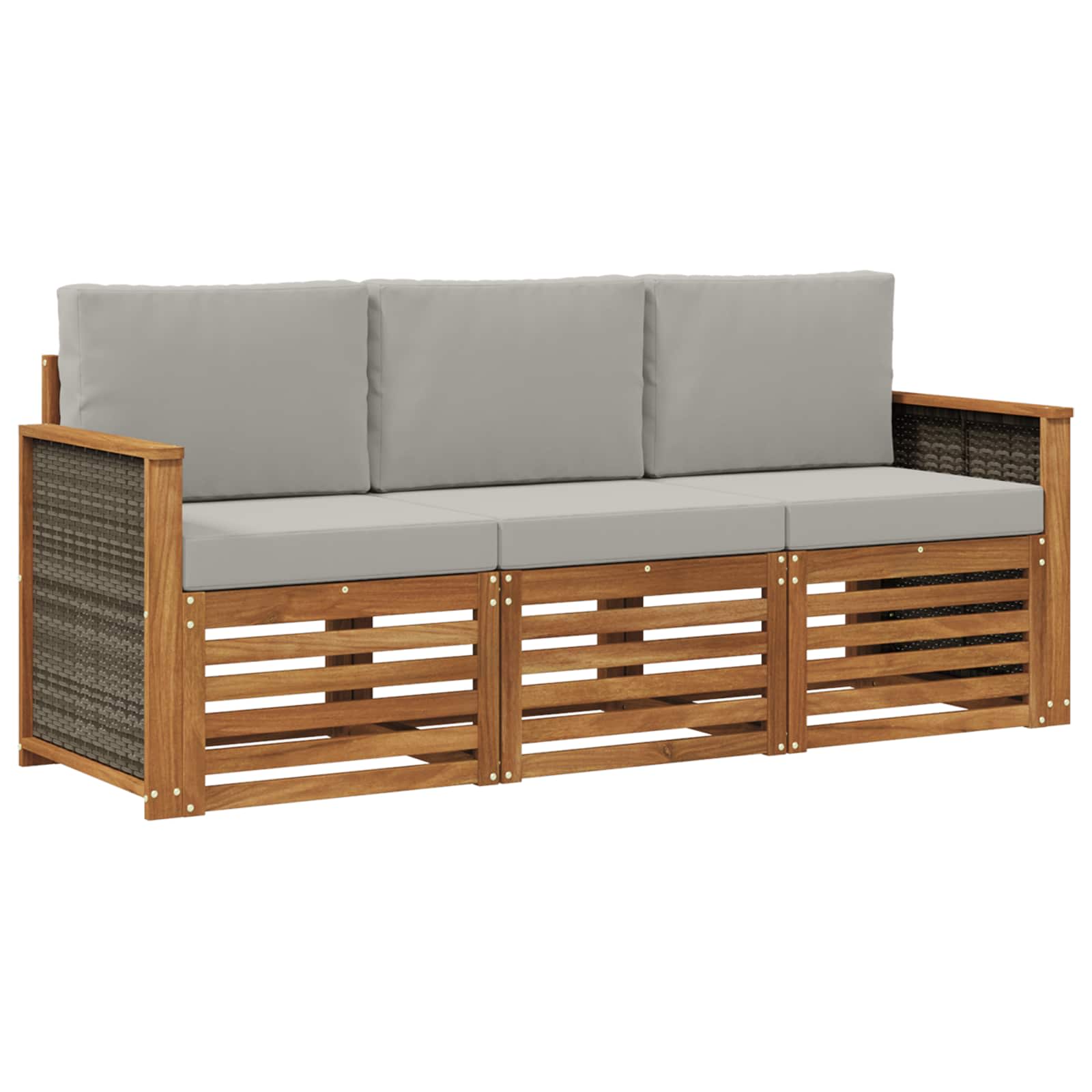 vidaXL Zestawy sof z poduszką 3 pcs Lite Drewno Akacji