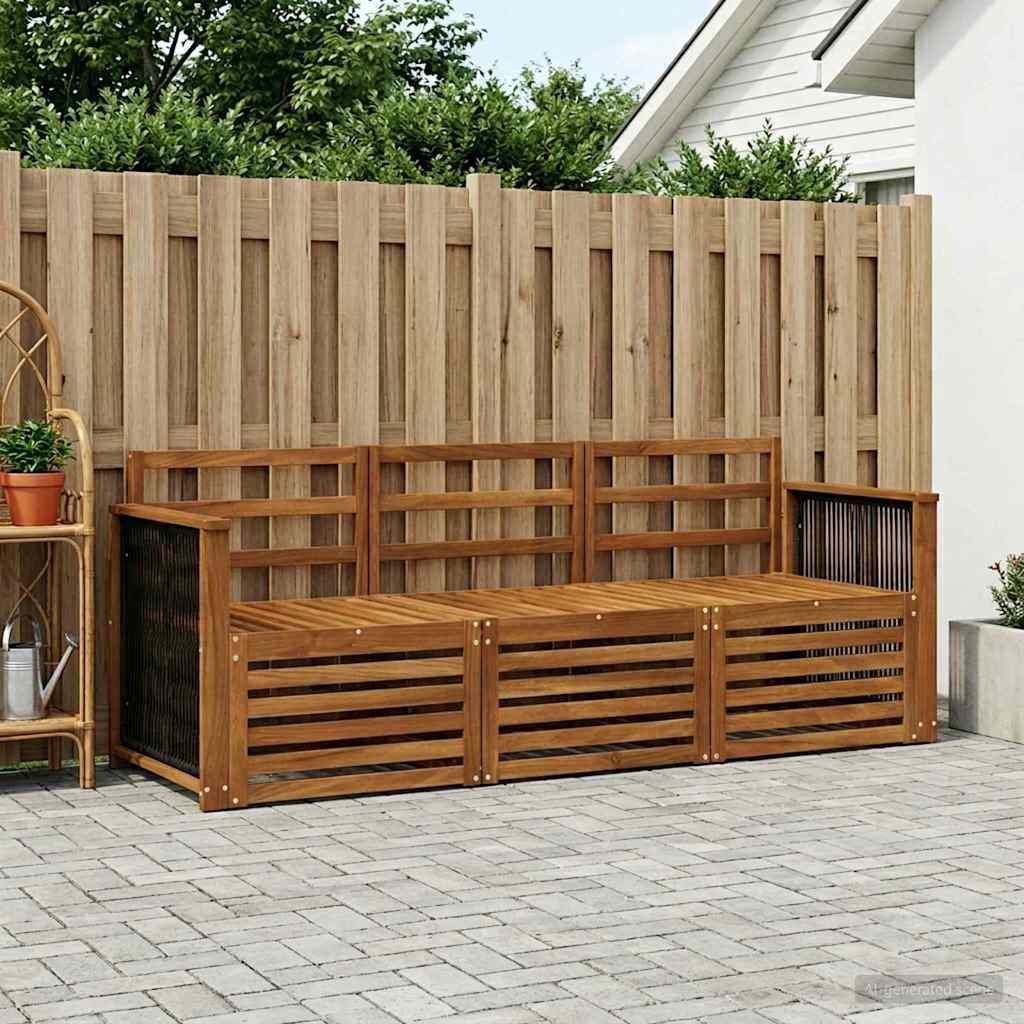 vidaXL Zestawy sof 3 pcs Lite Drewno Akacji