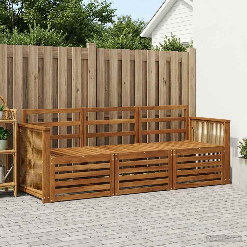 vidaXL Zestawy sof 3 pcs Lite Drewno Akacji