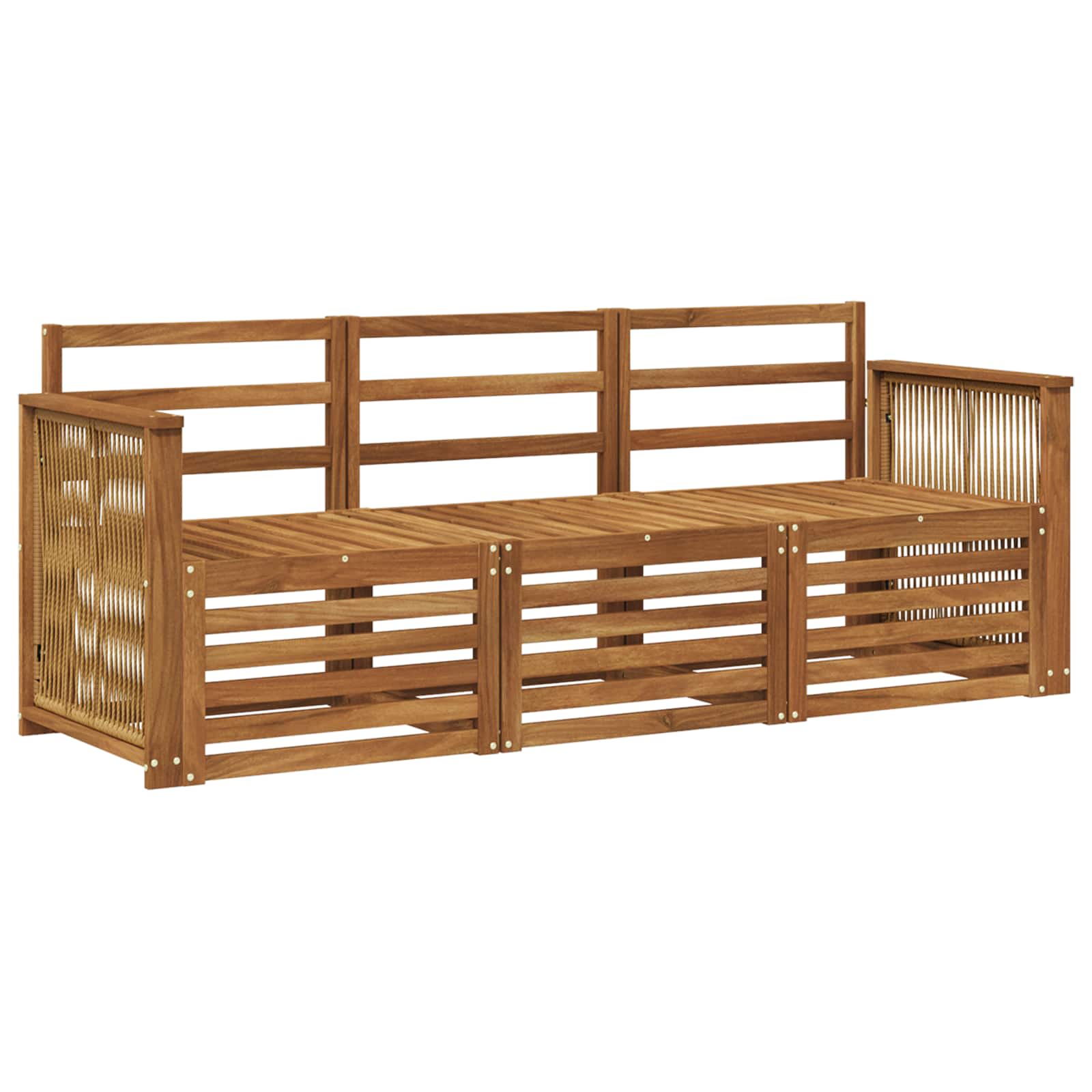 vidaXL Zestawy sof 3 pcs Lite Drewno Akacji