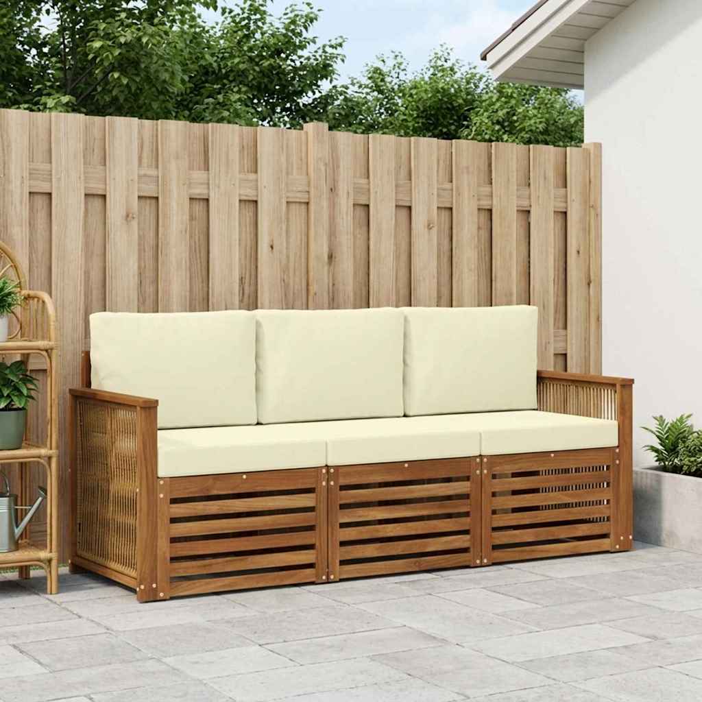 vidaXL Zestawy sof z poduszką 3 pcs Lite Drewno Akacji