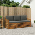 vidaXL Zestawy sof z poduszką 3 pcs Lite Drewno Akacji