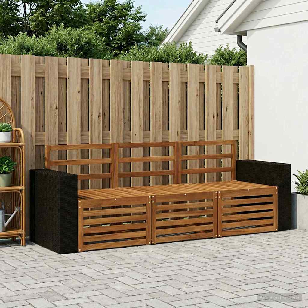 vidaXL Zestawy sof 3 pcs Lite Drewno Akacji
