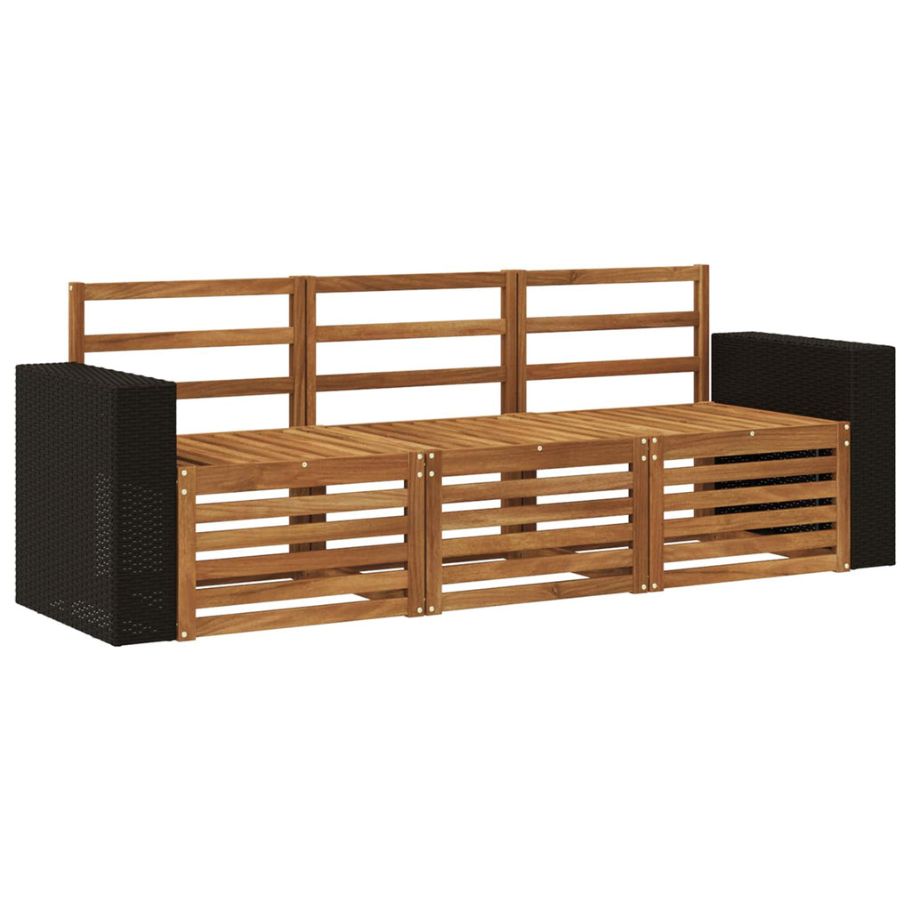 vidaXL Zestawy sof 3 pcs Lite Drewno Akacji