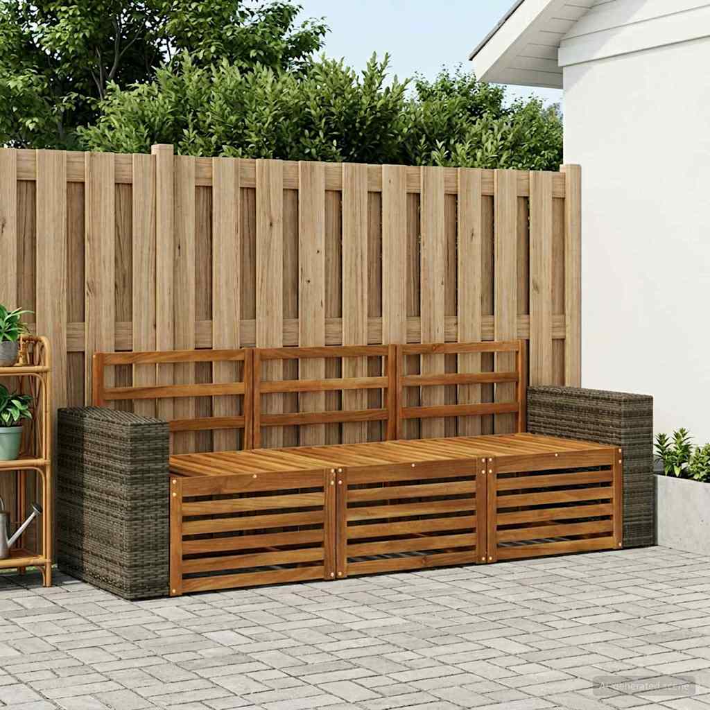 vidaXL Zestawy sof 3 pcs Lite Drewno Akacji