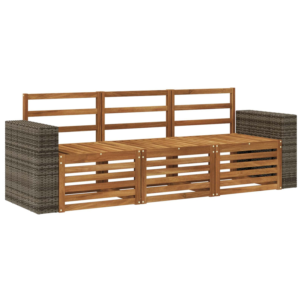 vidaXL Zestawy sof 3 pcs Lite Drewno Akacji