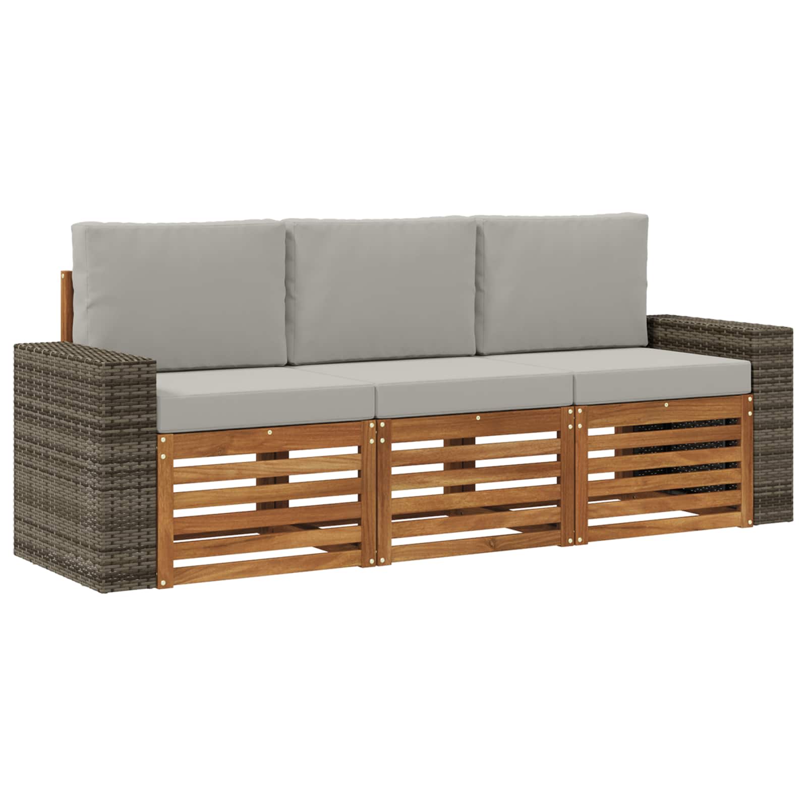 vidaXL Zestawy sof z poduszką 3 pcs Lite Drewno Akacji