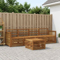 vidaXL Zestaw sof na zewnątrz 5 pcs naturalny Lite Drewno Akacji