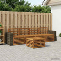 vidaXL Zestaw sof na zewnątrz 5 pcs naturalny Lite Drewno Akacji