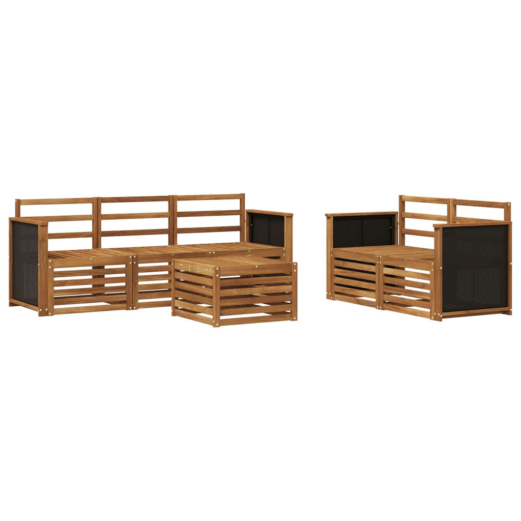 vidaXL Zestawy sof 6 pcs Lite Drewno Akacji