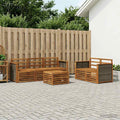 vidaXL Zestawy sof 6 pcs Lite Drewno Akacji