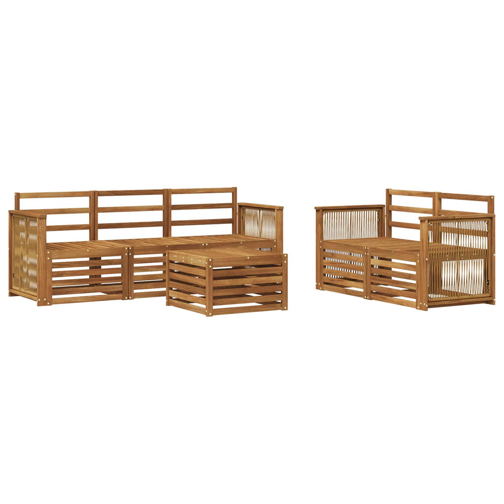 vidaXL Zestawy sof 6 pcs Lite Drewno Akacji