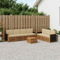 vidaXL Zestawy sof z poduszką 8 pcs Lite Drewno Akacji