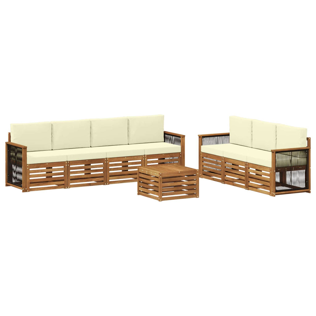 vidaXL Zestawy sof z poduszką 8 pcs Lite Drewno Akacji