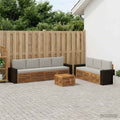 vidaXL Zestawy sof z poduszką 8 pcs Lite Drewno Akacji
