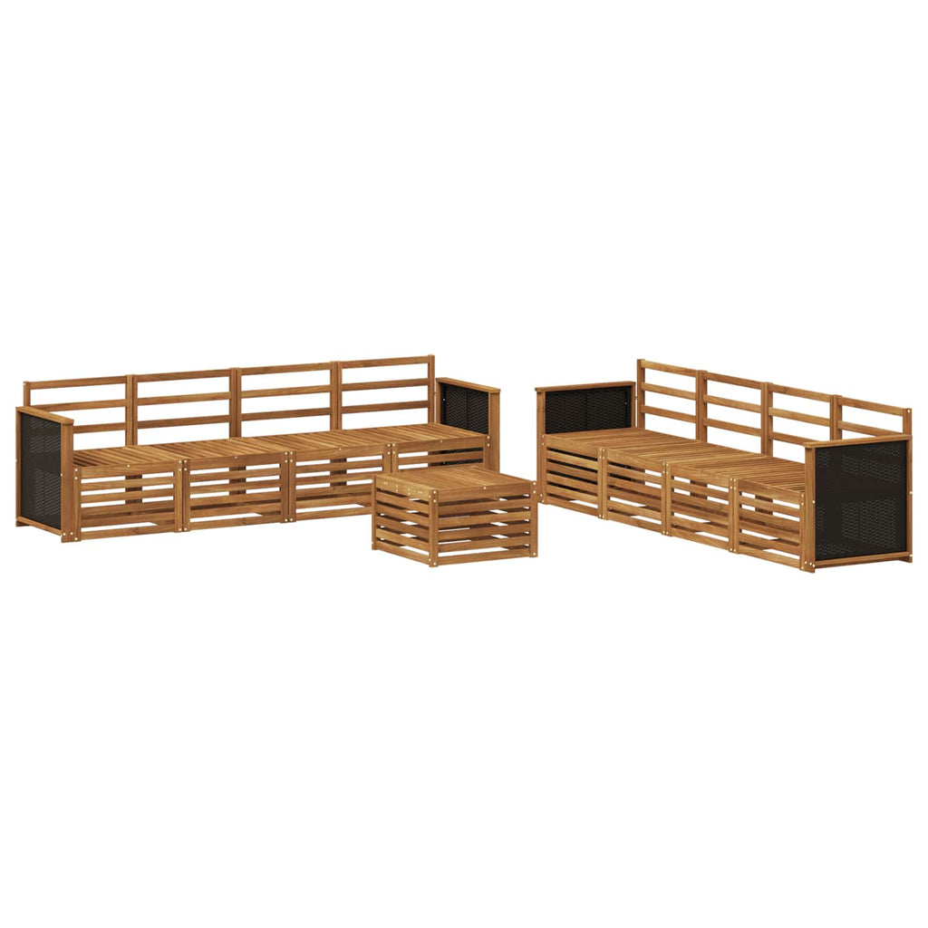 vidaXL Zestawy sof 9 pcs Lite Drewno Akacji