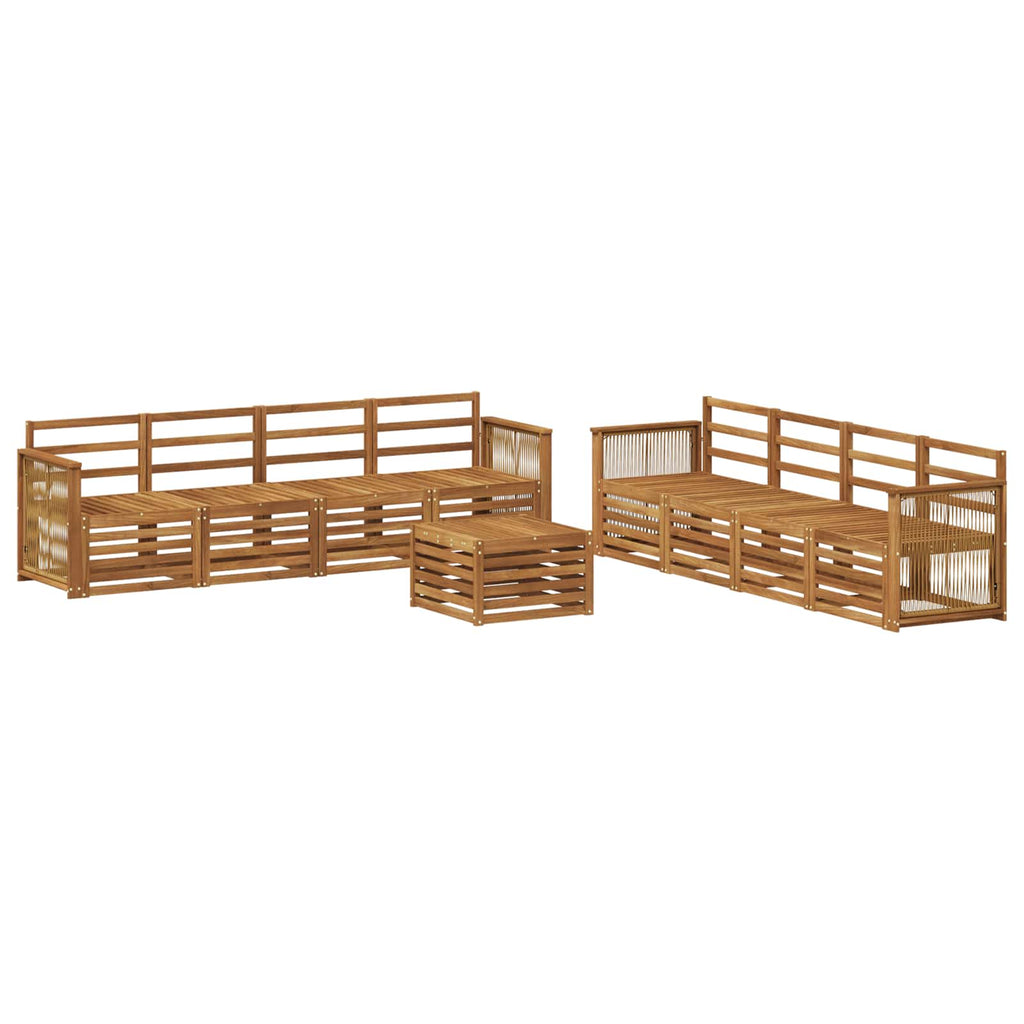 vidaXL Zestawy sof 9 pcs Lite Drewno Akacji
