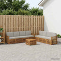 vidaXL Zestawy sof z poduszką 9 pcs Lite Drewno Akacji