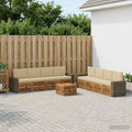 vidaXL Zestawy sof z poduszką 9 pcs Lite Drewno Akacji