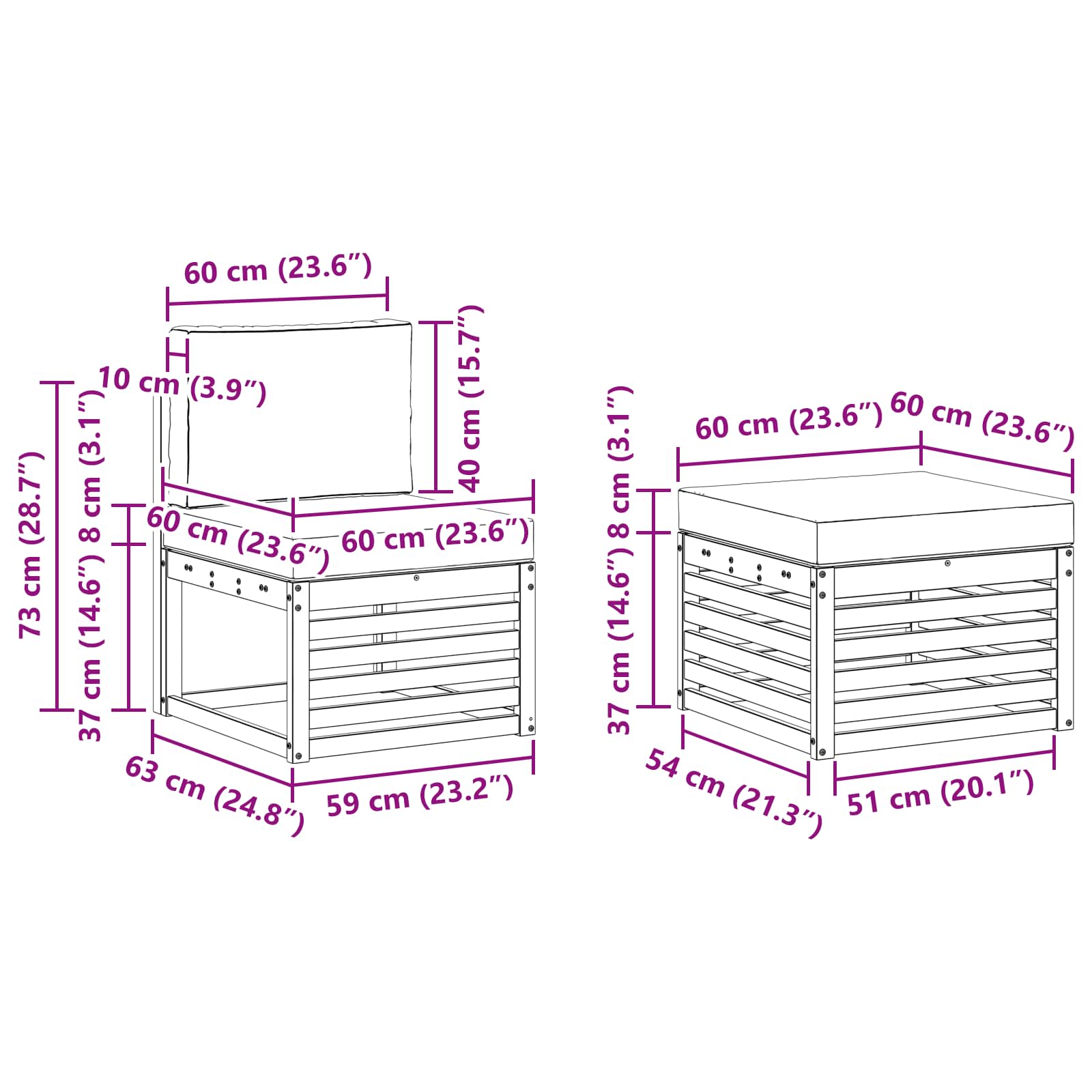 vidaXL Zestaw sof na zewnątrz 4 pcs Naturalny i jasnoszary