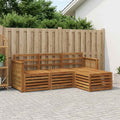 vidaXL Zestaw sof na zewnątrz 4 pcs naturalny