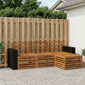 vidaXL Zestaw sof na zewnątrz 4 pcs naturalny
