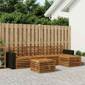 vidaXL Zestaw sof na zewnątrz 6 pcs naturalny