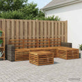 vidaXL Zestaw sof na zewnątrz 6 pcs naturalny