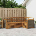 vidaXL Zestawy sof 4 pcs Lite Drewno Akacji