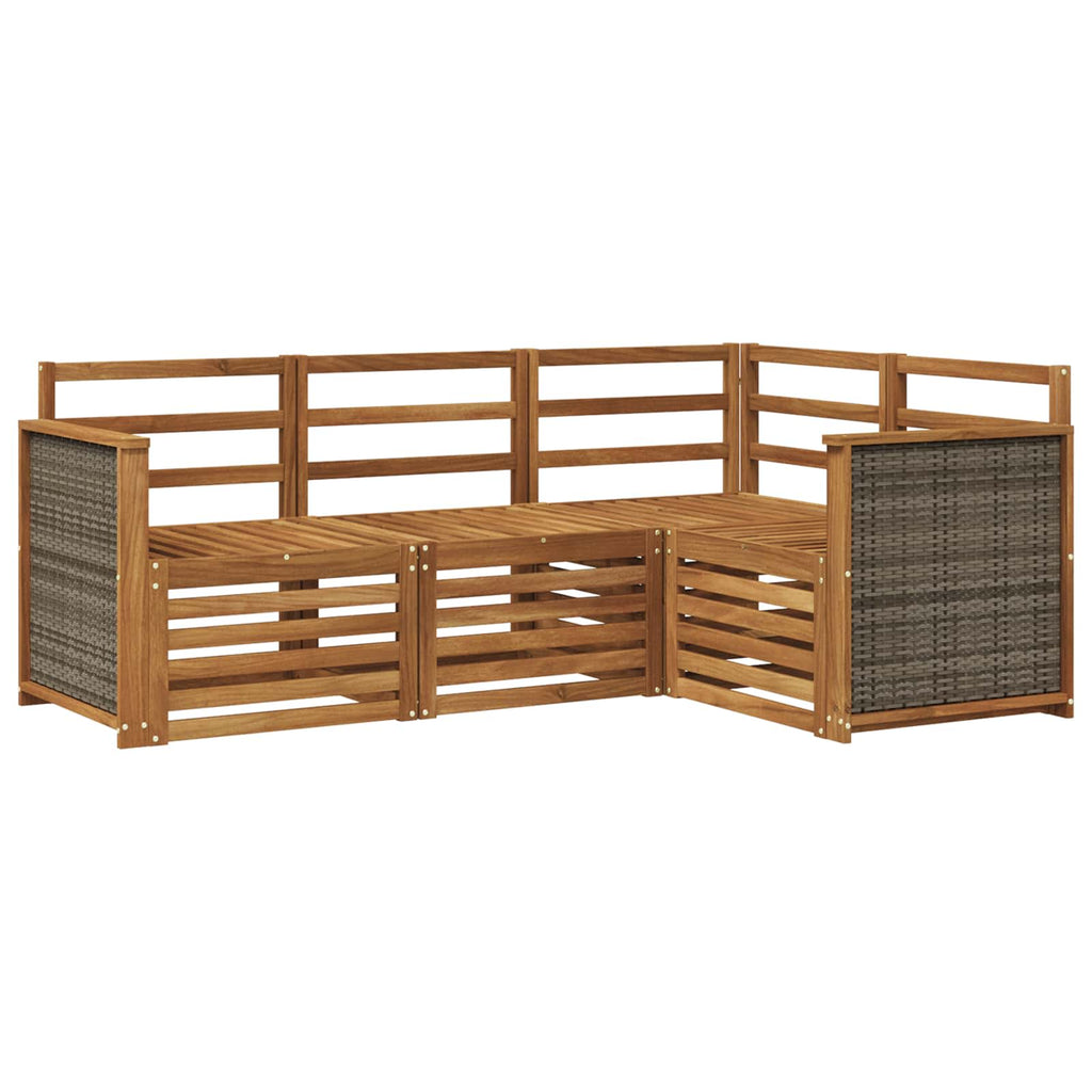 vidaXL Zestawy sof 4 pcs Lite Drewno Akacji