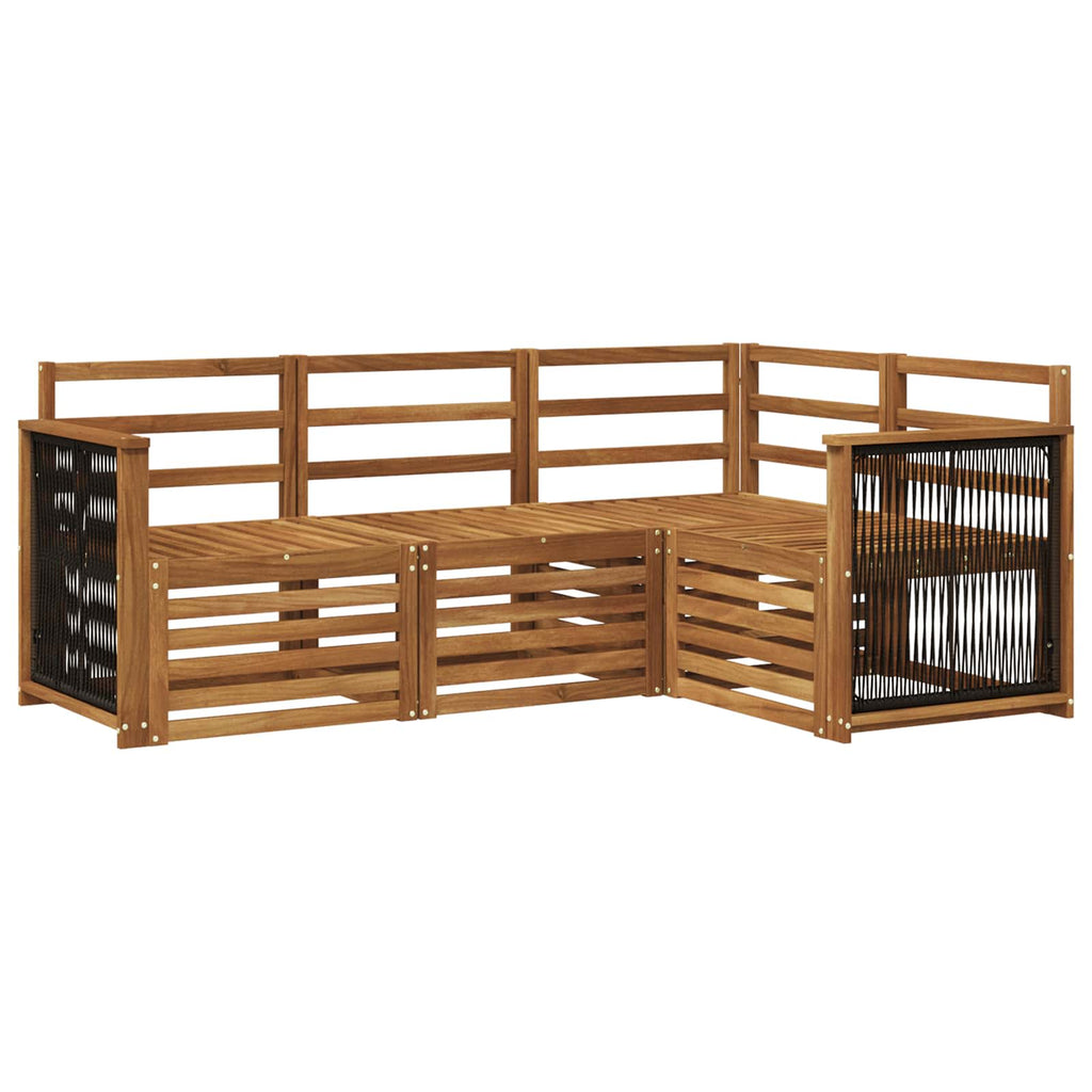 vidaXL Zestawy sof 4 pcs Lite Drewno Akacji